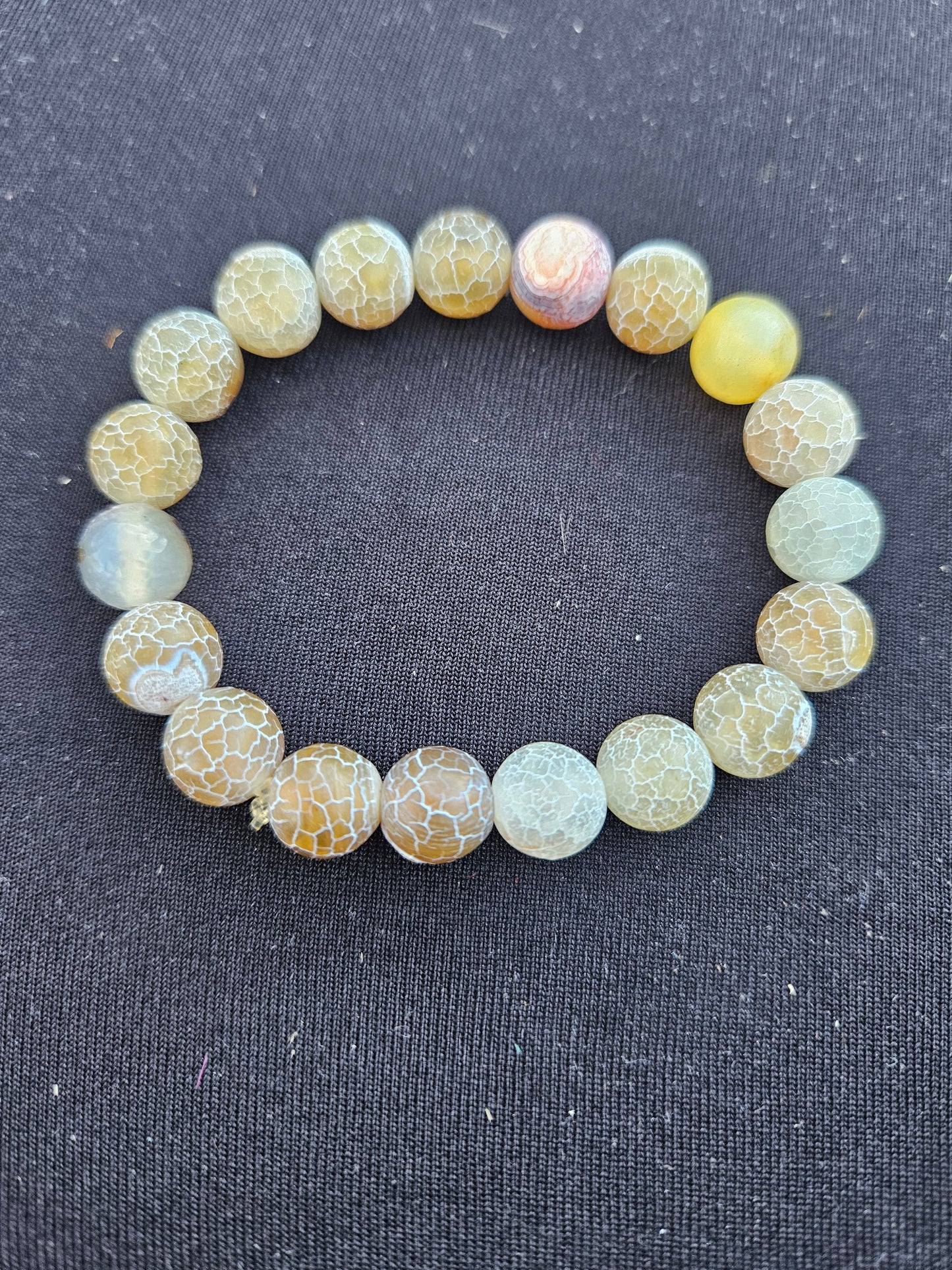 Pastel Crackle Agate Bracelet