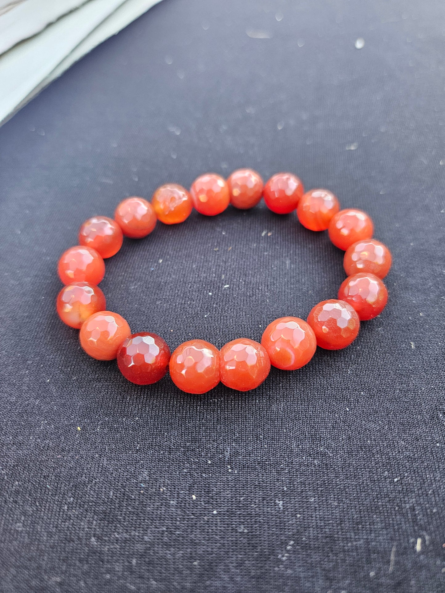 Red Orange Carnelian Bracelet