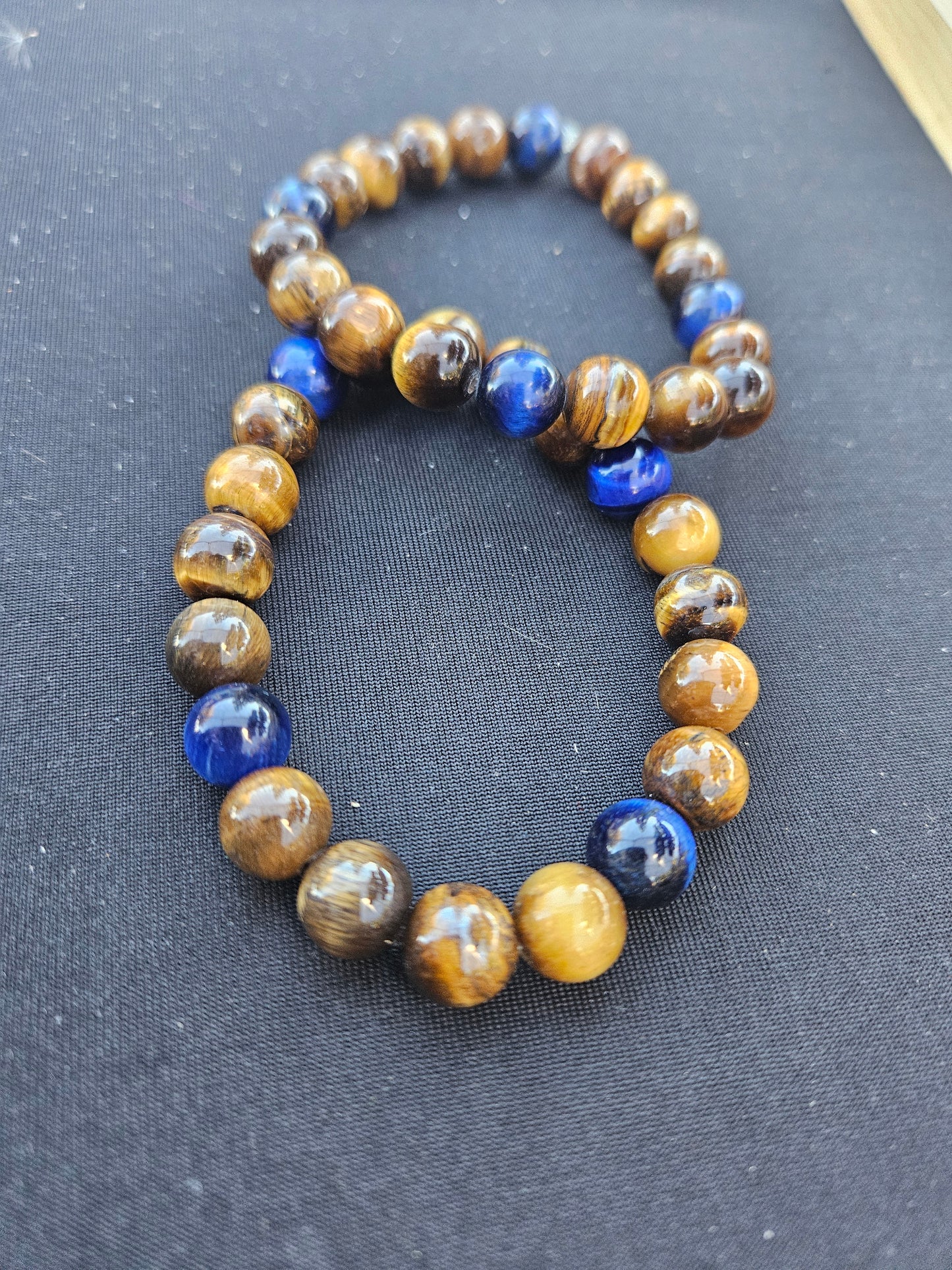 Tiger Eye & Lapis Lazuli Bracelet