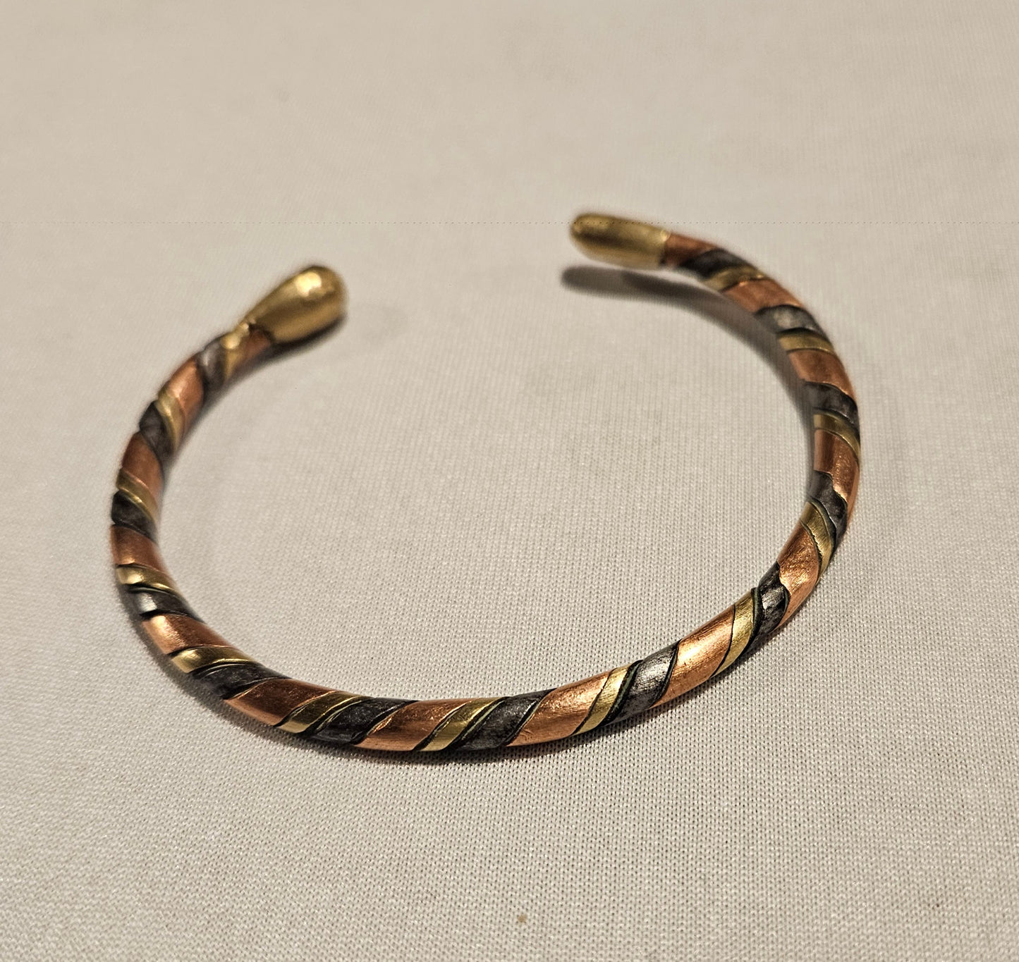 Tri-Colored Metal Bracelet
